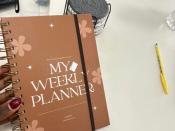 Productivity and mindfulness weekly planner